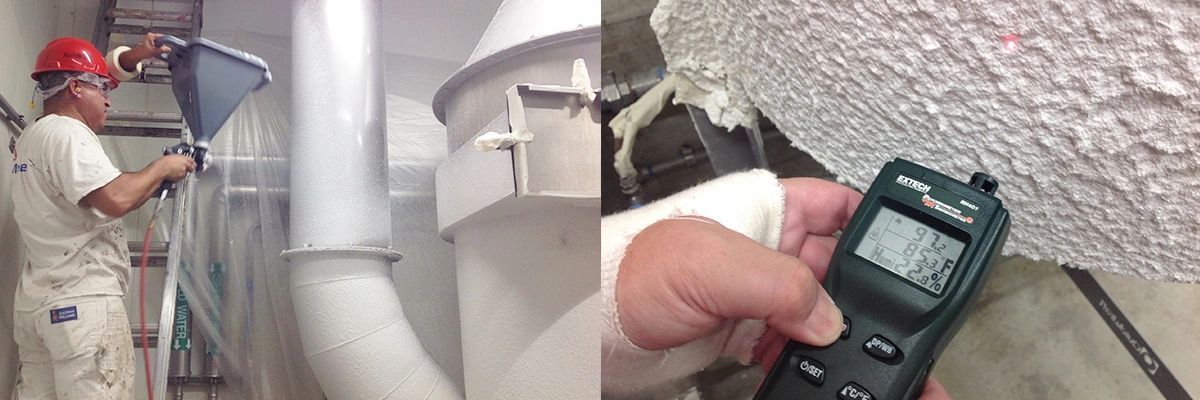 High performance coating applied to industrial manufacturing equipment for corrosion protection and thermal management